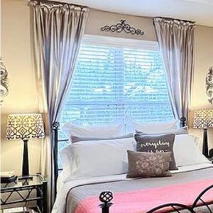 Two, Pier 1 Imports, Silk Drapery Panels, Oyster, 96"L x 50W